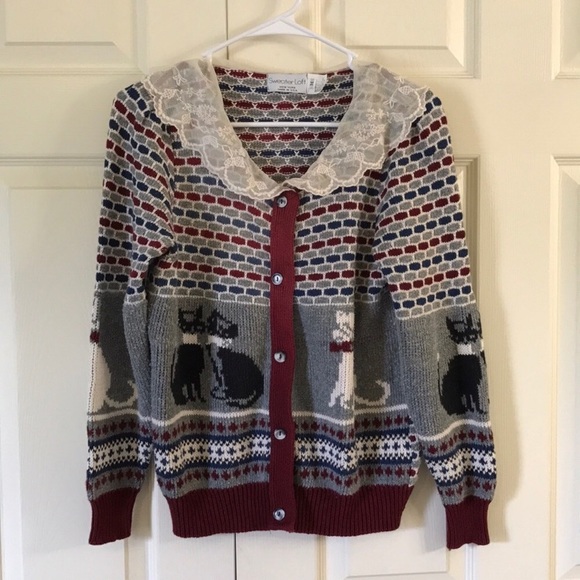 Anthropologie Sweaters - Adorable Vintage Siamese Cat Sweater